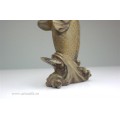 veche sculptura peste Koi. soapstone. China sec XX